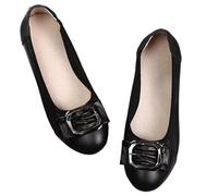 Flats Women SLI-on Shoes Woman Shoes Moccasins Slip On Ballet Women's Shoes for Everyday(Black B,5.5)
