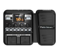 Flatsons KMF-1 Multi-Effects Guitar Pedal, 18 Amp/Cab Electric Guitar Effects Processor with 77 Effects, 42 Drum Beats, Auxiliary Input, Distortion Pedal