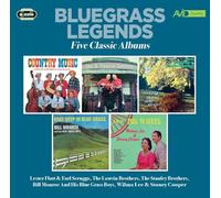 Flatt , Lester & Scruggs, Earl / Louvin Bro / Stanley / Monroe , Bill / Lee, Wilma & Cooper, Stoney - Bluegrass Legends (Country Music/Tribute To The Delmore Brothers/: Country Pickin' & Singin'/Knee Deep In Bluegrass/The Big Wheel)