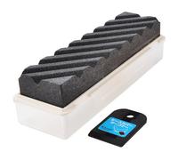 Flattening Whetstone Suehiro with Case for Medium and Coarse Whetstones Grit #100 (Black) Made in Japan, Tool for Sharpening Stone Maintenance, Size 206×53×27mm