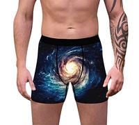 Flatulence Underwear Men Pants Men's Christmas Long Slim Sports Breathable Flat Underwear Print Men's underwear Men Breathable Mens Underwear Dark Blue