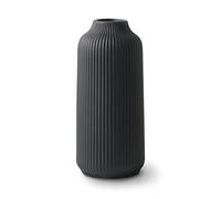 flature Ceramic Vase in Nordic Style, Deco Vase Large for Pampas Grass as Boho Deco, Vase Black Matt 10 inch for Flowers, Scandinavian Design Home Decoration for Fresh Flowers, Dried Flowers (Size L)