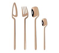 Flatware Sets 16/24Pcs Shiny Gold Tableware Cutlery Set 18/10 Stainless Steel Dinnerware Set Dinner Knife Fork Teaspoon for Home