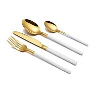 Flatware Sets 24pcs Cutlery Gold Cutlery Set Gold Fork Knife Spoon Kithen Flatware Set Stainless Steel Silverware Dinner