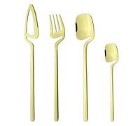 Flatware Sets 24Pcs/Set Colorful Dinnerware 18/10 Stainless Steel Cutlery Set Knife Fork Coffee Spoon Tableware Set Bar Flatware Silverware Set