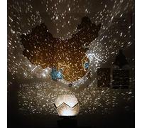 Flatware Starry Sky Projection Lamp USB Rechargeable Projector Night Light Constellation Galaxy 3D Lamp for Kids Bedroom (Color : White Light, Size : USB)