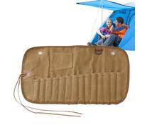 Flatware Storage Case,Reusable Roll up Flatware Holder Bag - Multi-Slot Outdoor Hangable Tableware Storage Bag, Silverware Case Camping Utensil Bag for Forks, Spoons, Chopsticks