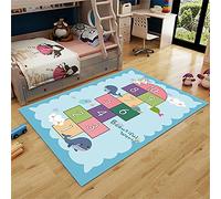 Flatweave Rug Out Door Rug Boys Bedroom Rugs Children's Carpet Math Enlightenment Mat is Safe, Soft, Wear-Resistant and Washable 60x90cm Ultra Soft Rug