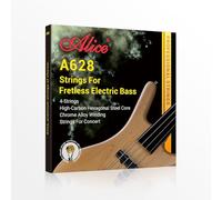 Flatwound Bass Guitar Strings - Coated Hexagonal High Carbon Steel Core Bass Strings - For Bass Guitar 4 String - 45-100 Gauge