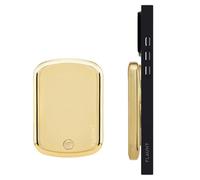 Flaunt 5000mAh Wireless Battery Pack, Portable Power Bank with USB-C Port, Compatible with MagSafe and Wireless Charging for iPhone, Smartphones, AirPods, Earphones, Tablets - Metallic