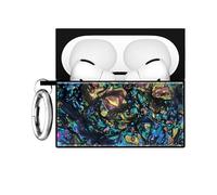 Flaunt Official Square AirPods Pro 3 Case with Silver Ring, Compatible with AirPods Pro 3rd Generation, Wireless Charging, Lightweight and Shockproof (Abalone Shell)