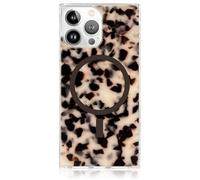 FLAUNT Official Square Protective Case - Compatible with iPhone 13 Pro Max - Compatible with MagSafe & Wireless Charging - Drop-Tested & Shockproof - (Blonde Tortoise Shell)