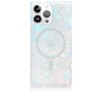 FLAUNT Official Square Protective Case - Compatible with iPhone 15 Pro Max - Compatible with MagSafe - Drop-Tested & Shockproof - The Official Square Phone Case (Opal Shell)