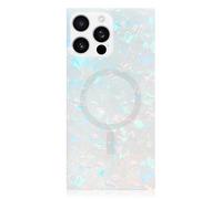 Flaunt Official Square Protective Case - Compatible with iPhone 16 Pro - Compatible with MagSafe & Wireless Charging - Drop-Tested & Shockproof - (Opal Shell)