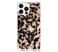 FLAUNT Official Square Protective Case - Compatible with iPhone 16 Pro Max - Compatible with MagSafe & Wireless Charging - Drop-Tested & Shockproof - (Blonde Tortoise Shell)