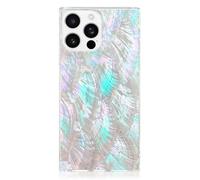 FLAUNT Official Square Protective Case - Compatible with iPhone 16 Pro Max - Compatible with MagSafe & Wireless Charging - Drop-Tested & Shockproof - (Mother of Pearl)