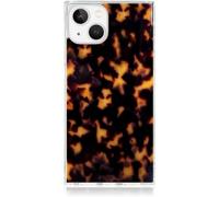 FLAUNT Square Protective Case - Compatible with iPhone 14 - Compatible with Wireless Charging - Drop-Tested & Shockproof - The Official Square Phone Case (Tortoise Shell)