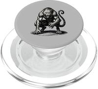 Flauros Midnight Mischief The Watchful Beast PopSockets PopGrip for MagSafe