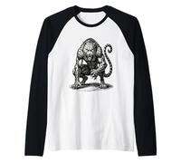 Flauros Midnight Mischief The Watchful Beast Raglan Baseball Tee
