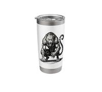 Flauros Midnight Mischief The Watchful Beast Stainless Steel Insulated Tumbler