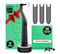 FLAUS Electric Water Flosser (Shark Tank) 3 Speed + 45 Refill Heads with Extra Strong Woven Thread, Increased Durability - Alternative to Flosser, Flosser Recommended by