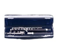 Flauta 17 Hole Ebony Flute Open Hole Silver Plated E Key(1)
