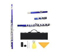 Flauta de estudiante 16 Hole Closed Hole Flute C Key White Copper Concert Flute With E Key(2)