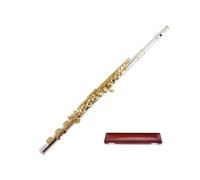 Flauta de estudiante 17 Holes Ebony Flute Open Hole Silver Plated E Key(2)
