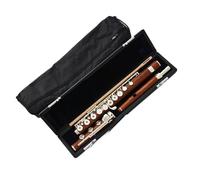 Flauta de estudiante Ebony Flute Silver Plated 17 Open Holes