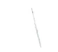 Flauta de estudiante Flute C 16 Hole Curved E Key Split Silver Plated(White)