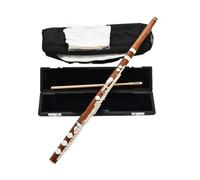 Flauta de estudiante Natural Ebony Flute Silver Plated 17 Holes