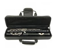 Flauta de estudiante Nickel Plated Instrument16 Close Holes Black Flute
