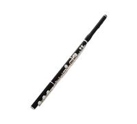 Flauta de estudiante Professional Ebony Wooden Flute B Foot 17 Open