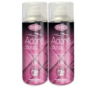 Flava Car Air Freshener Turbo Can Spray - Adore (Pack of 2) Perfume Inspired Scent - Strong, Long Lasting Air Freshener Spray - Odour Eliminating Dry Mist Fragrance for Car Truck or Van - 400ml