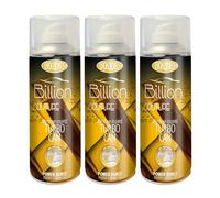 Flava Car Air Freshener Turbo Can Spray - Billion (Pack of 3) Perfume Inspired Scent - Strong, Long Lasting Air Freshener Spray - Odour Eliminating Dry Mist Fragrance for Car Truck or Van - 400ml