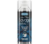 Flava Car Air Freshener Turbo Can Spray - Savage (Pack of 1) Perfume Inspired Scent - Strong, Long Lasting Air Freshener Spray - Odour Eliminating Dry Mist Fragrance for Car Truck or Van - 400ml