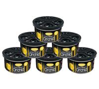 Flava Couture Car Air Freshener Tin - Orchid (Pack of 6) - Strong, Odour Eliminating Designer Perfume Inspired Car Accessories - Premium Scented Air Freshener for Men or Women - Lasts 60 Days