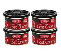 Flava Lost Cherry Couture Car Air Freshener Spray Turbo Can - Strong, Long Lasting Odour Eliminating Cherry Air Freshener Spray - Essential Car Accessories for Men and Women - 400ml, 4 Pack
