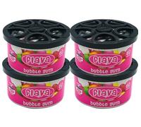 Flava - Original Tin, Air Freshener Tin for Cars, Bubblegum - 60 Days Long Lasting Fragrance, Fresh Smelling Scent, Eliminates Odour - Perfect for Home & Office - Pack of 4