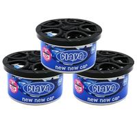 Flava - Original Tin, Air Freshener Tin for Cars, New New Car - 60 Days Long Lasting Fragrance, Fresh Smelling Scent, Eliminates Odour - Perfect for Home & Office - Pack of 3