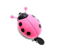 FLAVAS Animal Bell - Cute Ladybug Shape Animal Bell | Stainless Steel Steel Bell, Clear Cloud Ringing Sound Cycling Ring, Safe Accessory for Kids
