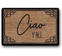 Flavas Ciao Y'All Door Mat Doormat Holiday Doormat Housewarming Gift Cute Doormat Summer Southern Doormat,24x16 Inch