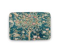 Flavas Coral Velvet Door Mats William-Morris Carpet Non-Silp Doormat for Entryway Hallway,Living Room,Bedroom,Kitchen And Laundry Room 24x16 Inch
