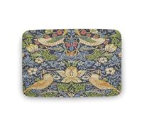 Flavas Coral Velvet Door Mats William Morris Pattern Carpet Non-Silp Doormat for Entryway Hallway,Living Room,Bedroom,Kitchen And Laundry Room 30x18 Inch