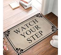 Flavas Doormat Welcome Mat Door Mats Outdoor Watch Your Step Doormat Indoor for Entryway,Welcome Mats for Front Door,Funny Classroom Decorations Mats Kitchen Mats 24x16 Inch