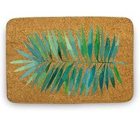 Flavas Leaf Doormat,Leaf Outdoor Doormat,Green Leaf Doormat,New Home Gift,Wedding Gift,Durable Doormat,Home Decor,Welcome Mat,Indoor Doormat,Front Back Door Mat 30x18 Inch