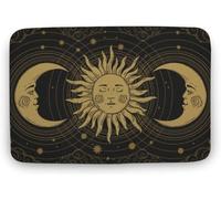 Flavas Mystical Astrology Doormat,Boho Door Mat,Universe Art Welcome Mat,Sun And Moon Door Mat,Housewarming Gift Mat,Indoor Doormat,Front Back Door Mat,Coral Velvet Doormat 30x18 Inch