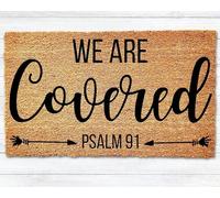 Flavas Psalm 91 Welcome Mat - Christian Religious Decor, 30x18 Inch