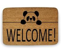 Flavas Welcome Panda Doormat Welcome Panda Doormat Welcome Mat Funny Doormat Printed In U.S.A,Indoor Doormat,Front Back Door Mat 36x24 Inch
