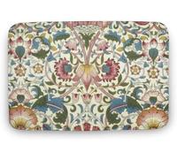 Flavas William Morris Exhibition Doormat,William Morris Print,Floral Botanical Art,Strawberry Thieves,Rose Pink Doormat,Welcome Mat,Indoor Doormat,Front Back Door Mat Coral Velvet Doormat 36x24 Inch